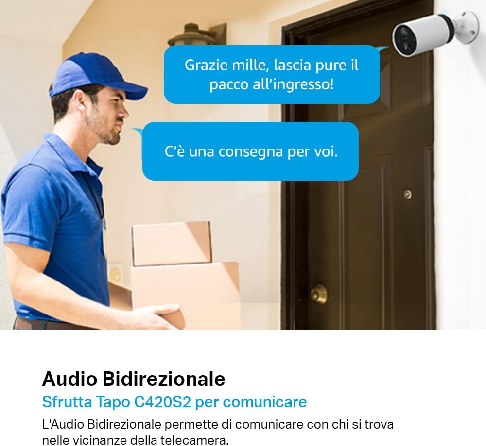 Tapo C420S2 Telecamera Wi-Fi Esterno QHD 2K (2pz) - immagine 7