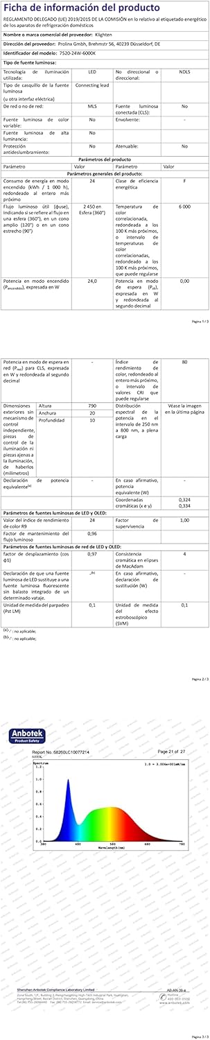 Klighten Lampada a Specchio LED Bagno 24W 1170lm - immagine 8