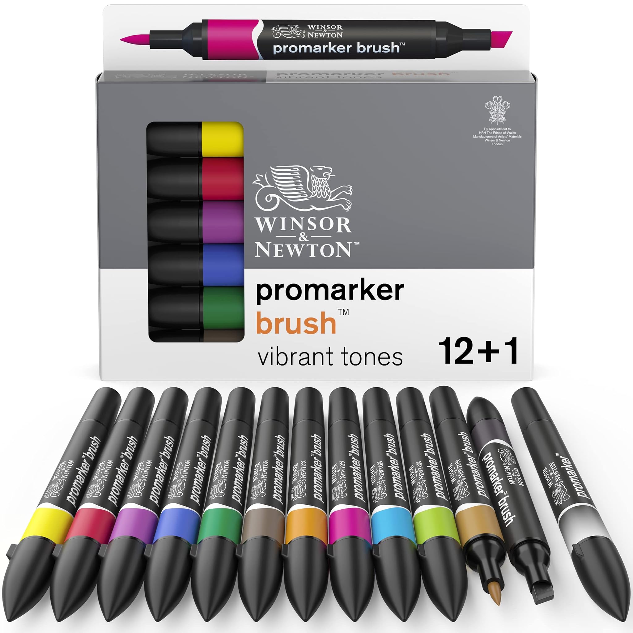 Winsor & Newton ProMarker Brush - 12+1 Pennarelli