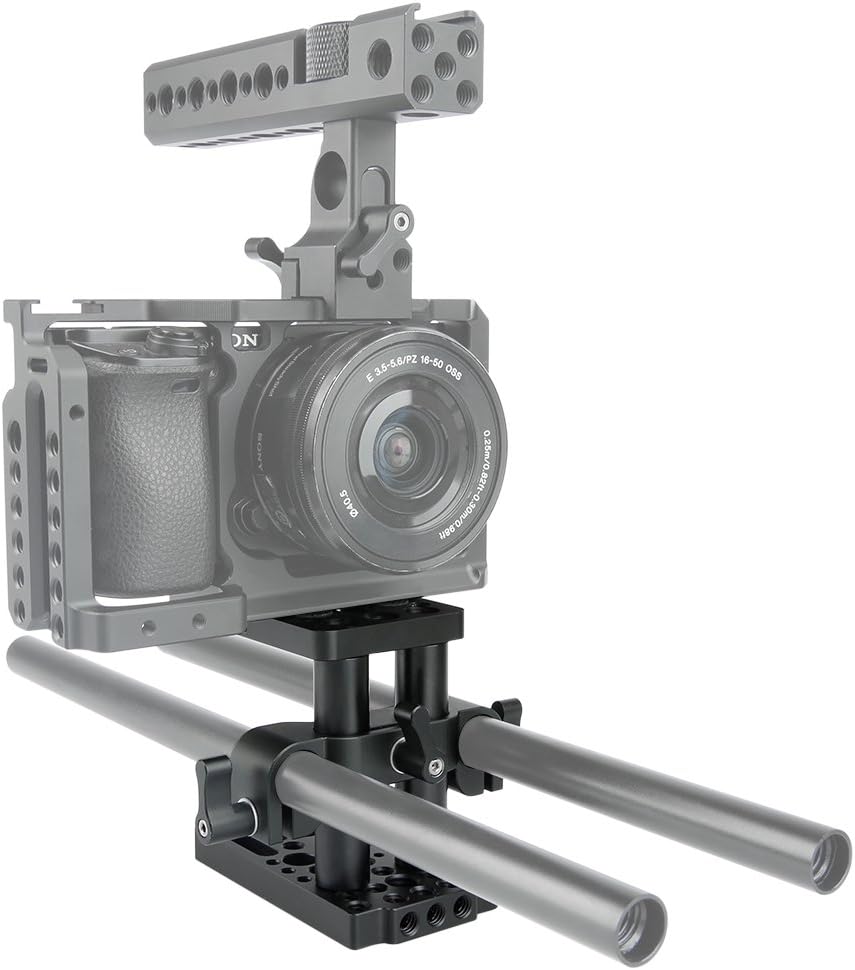 Niceyrig DSLR Camera Baseplate Kit con Rod 15mm - immagine 4