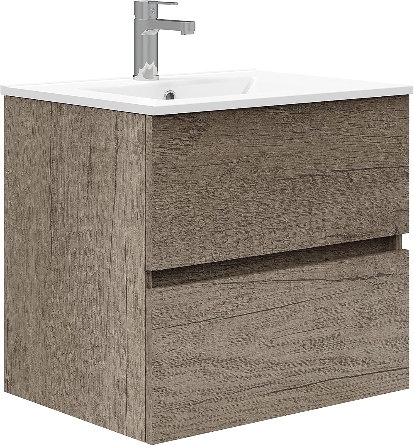 Baikal TRIX, Melamina Melammina Lavabo in Ceramica, Nebraska, 50 cm