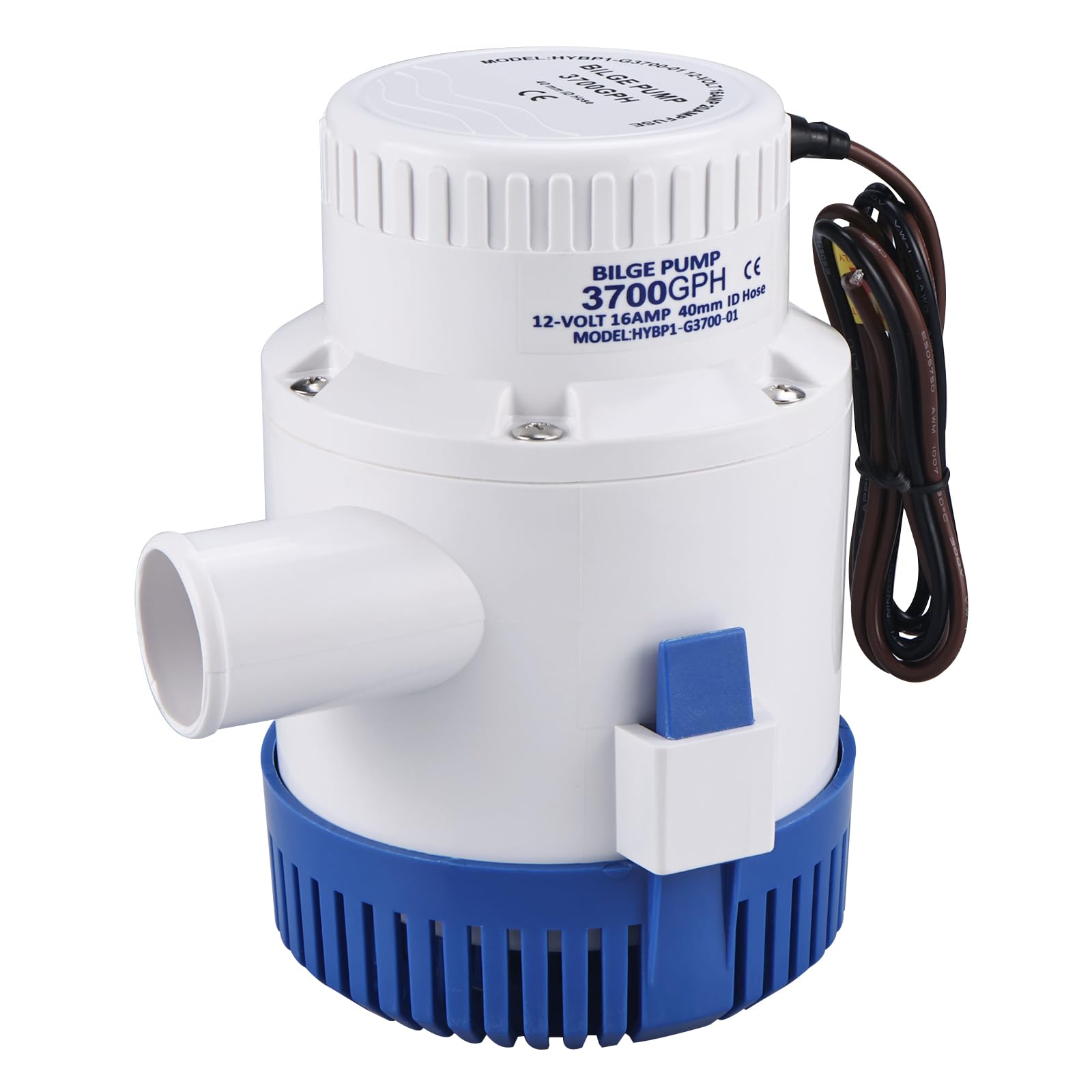 FreeTec Pompa di sentina elettrica per barche 3700 GPH 12 V