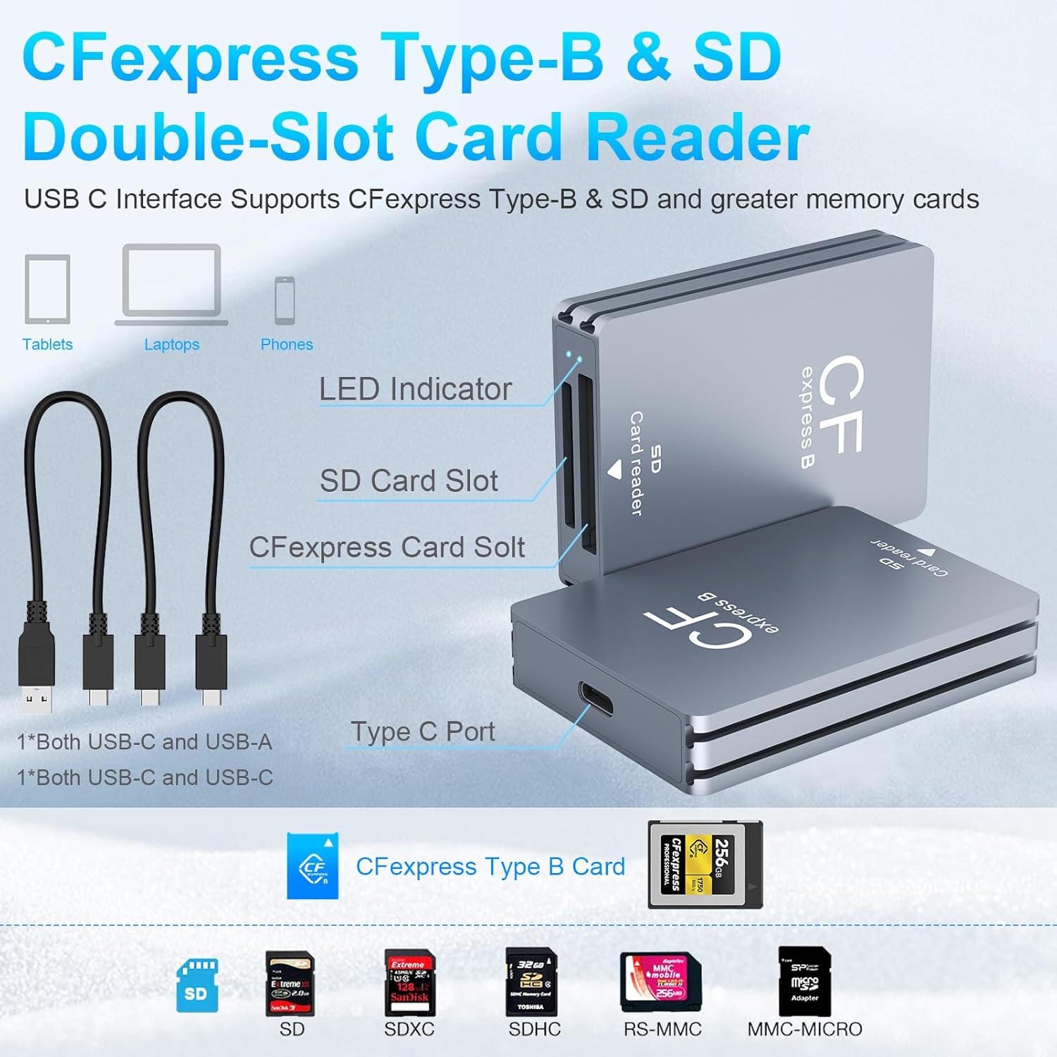 Lettore Schede CFexpress Tipo B e SD USB 3.2 Gen 2 - immagine 3