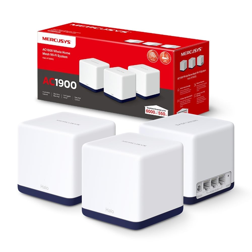 Mercusys TP-Link Halo H1900G(3-pack) - Router WiFi Mesh AC1900