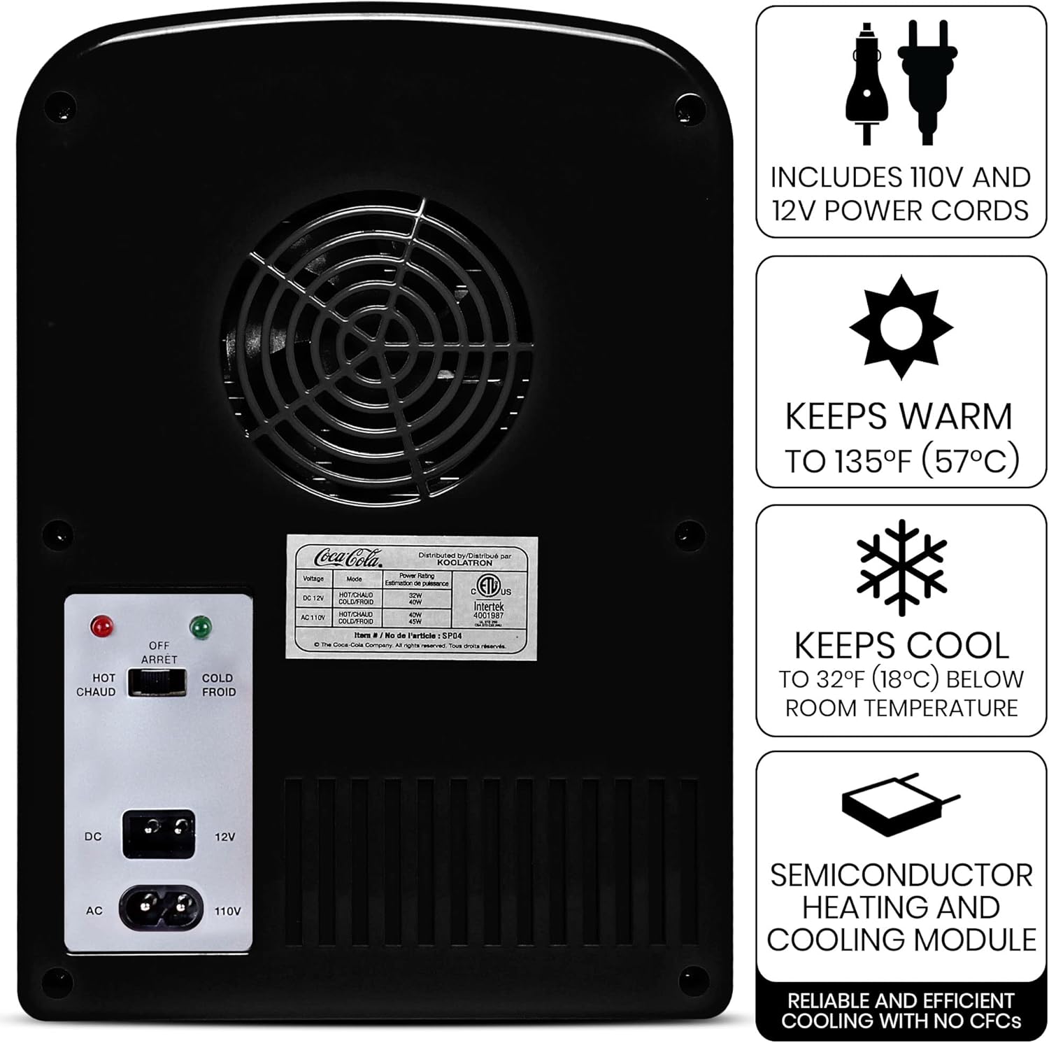 Coca-Cola Zero Mini Frigo Termoelettrico 4L - immagine 5