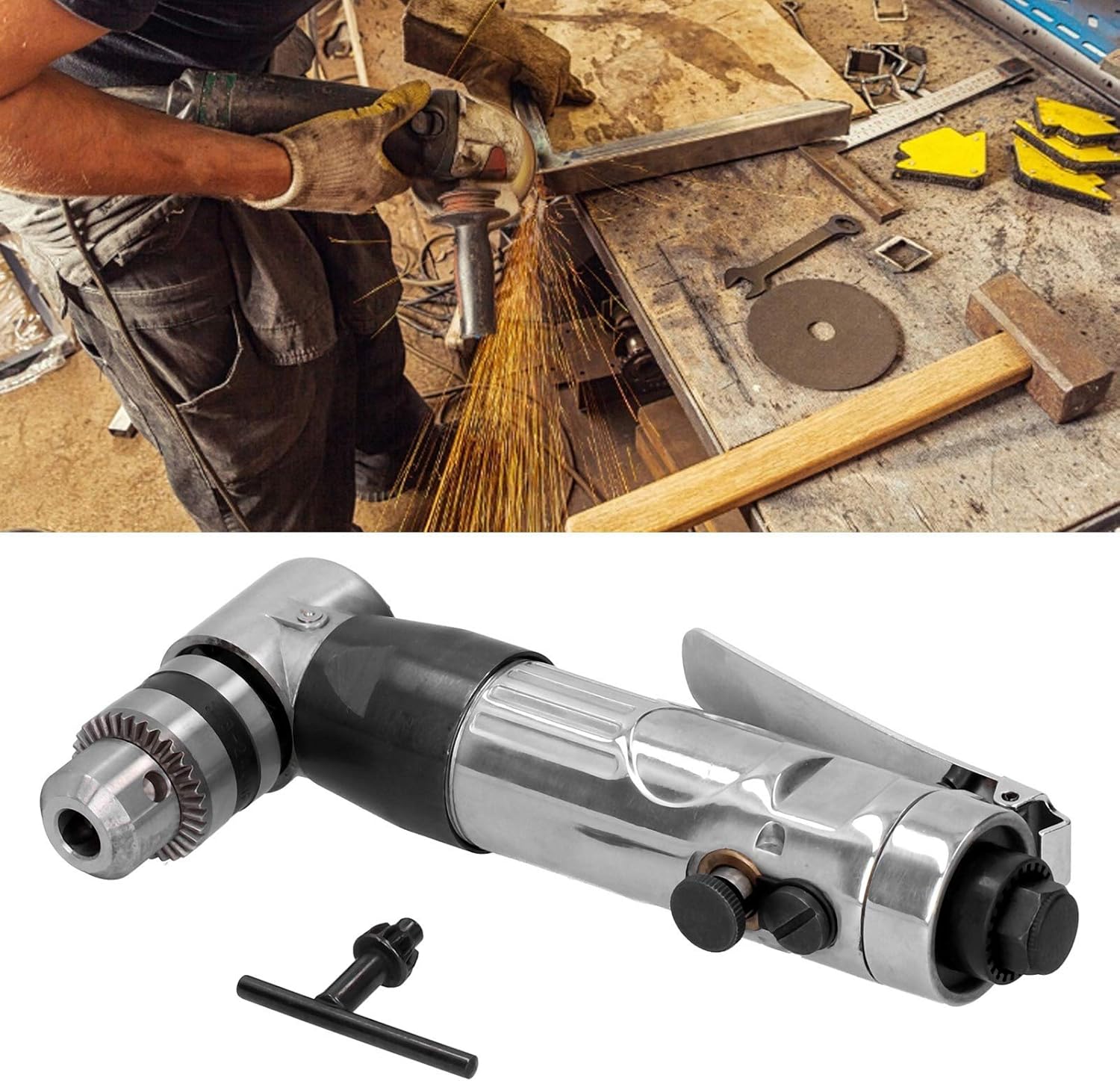 Fafeicy Trapano Pneumatico Ad Angolo Retto 90° - immagine 5