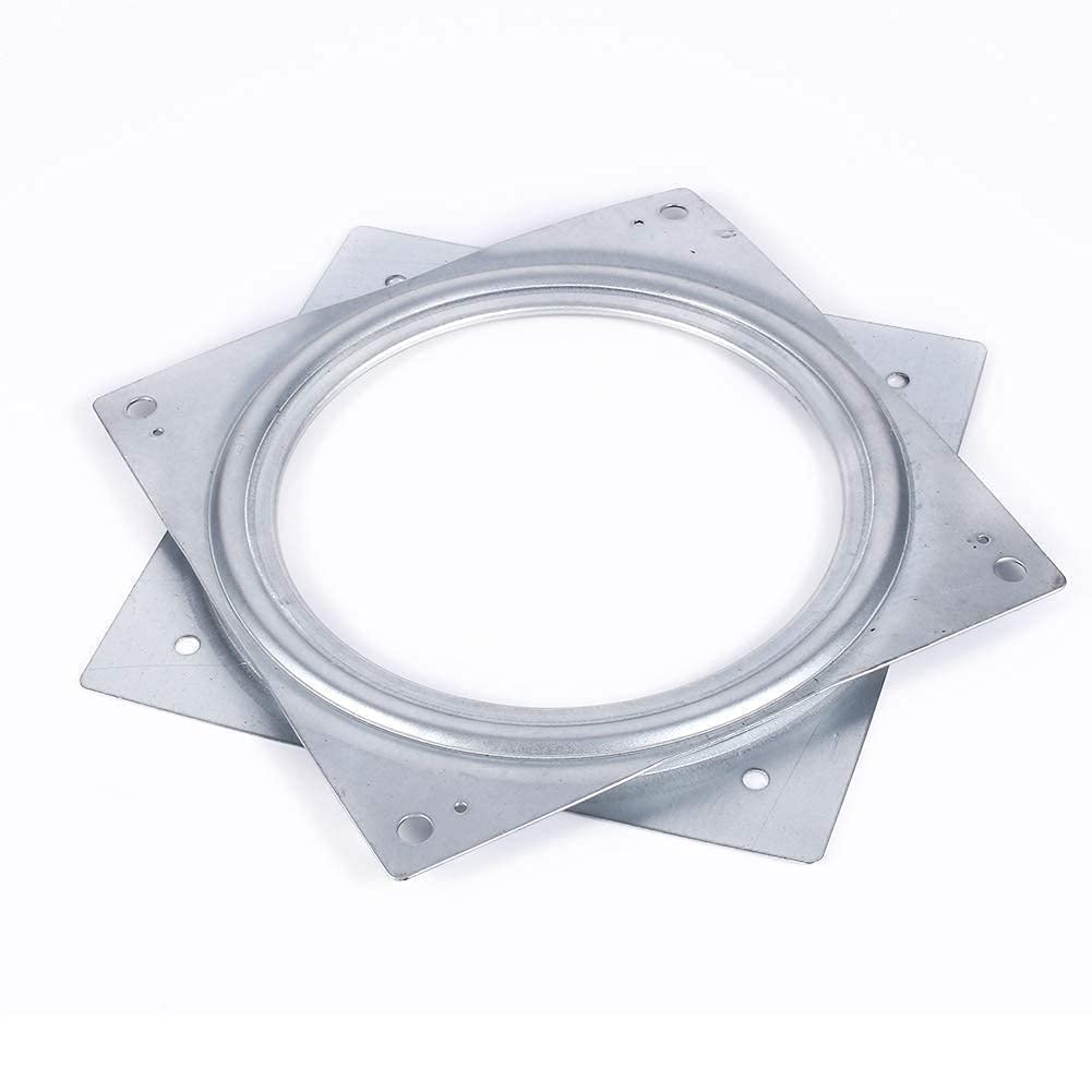 Piatto Girevole Lazy Susan da 6", Giradischi Quadrata con Cuscinetti a Sfera in Acciaio Rotazione a 360° Piastra di Montaggio, per Mobili Spin, Banco di Mostra, TV, Tavolo, Computer, Sgabello da Bar