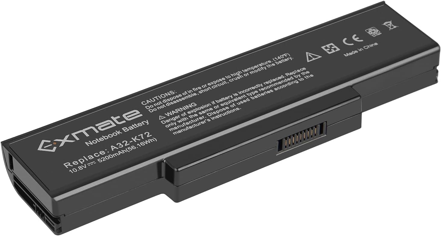 Exmate 5200mAh Batteria A32-K72 per Asus K72 N71 - immagine 1