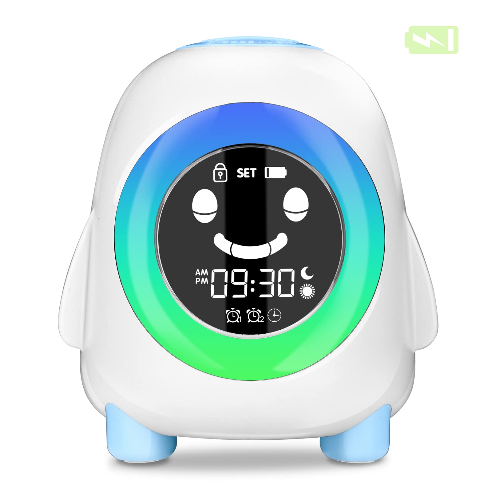 Cadrim Sveglia Digitale per Bambini Wake-up Light USB