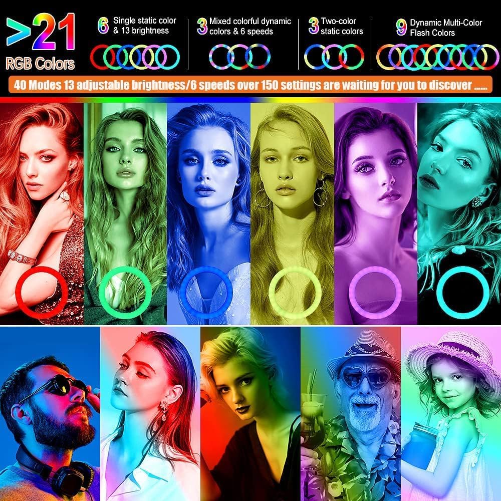 Ring Light Professionale 11.5” con Treppiede e Telecomando - immagine 4