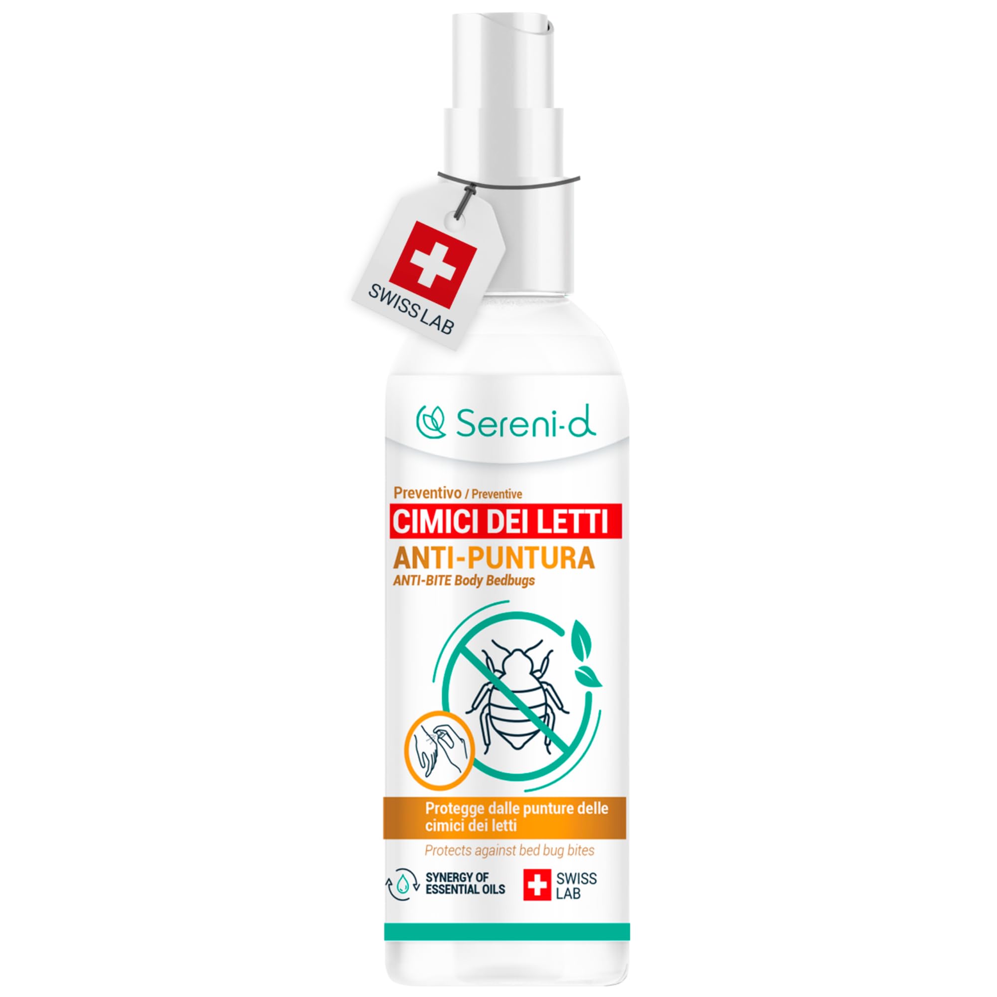 ANTI PUNTURA Trattamento Corporeo Repellente Vegetale 100mL