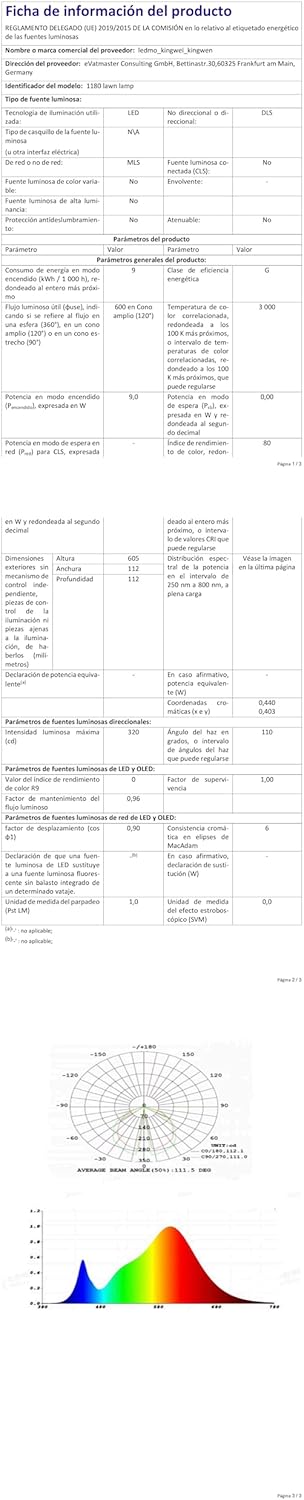 Ledmo Lampione da Giardino 12W 3000K IP65 - immagine 10