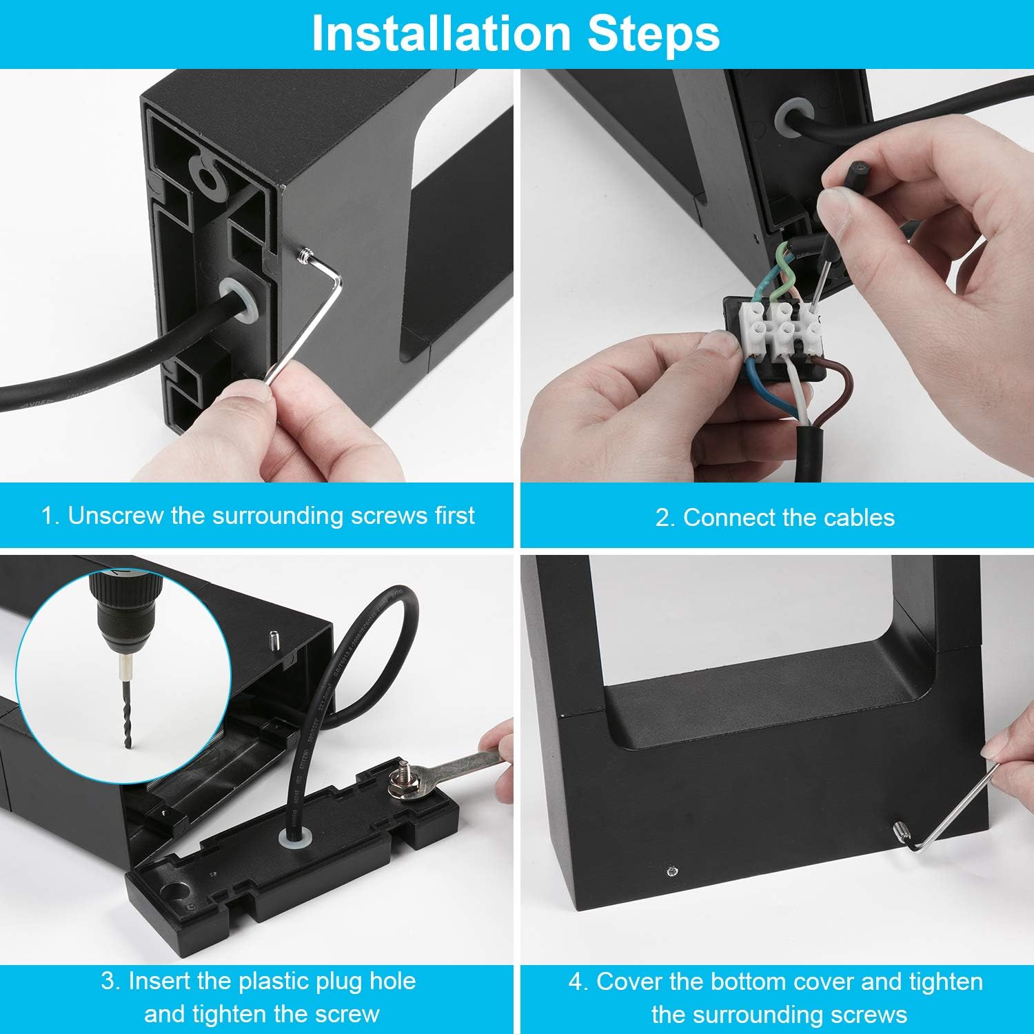 Ledmo Lampione da Giardino 12W 3000K IP65 - immagine 7