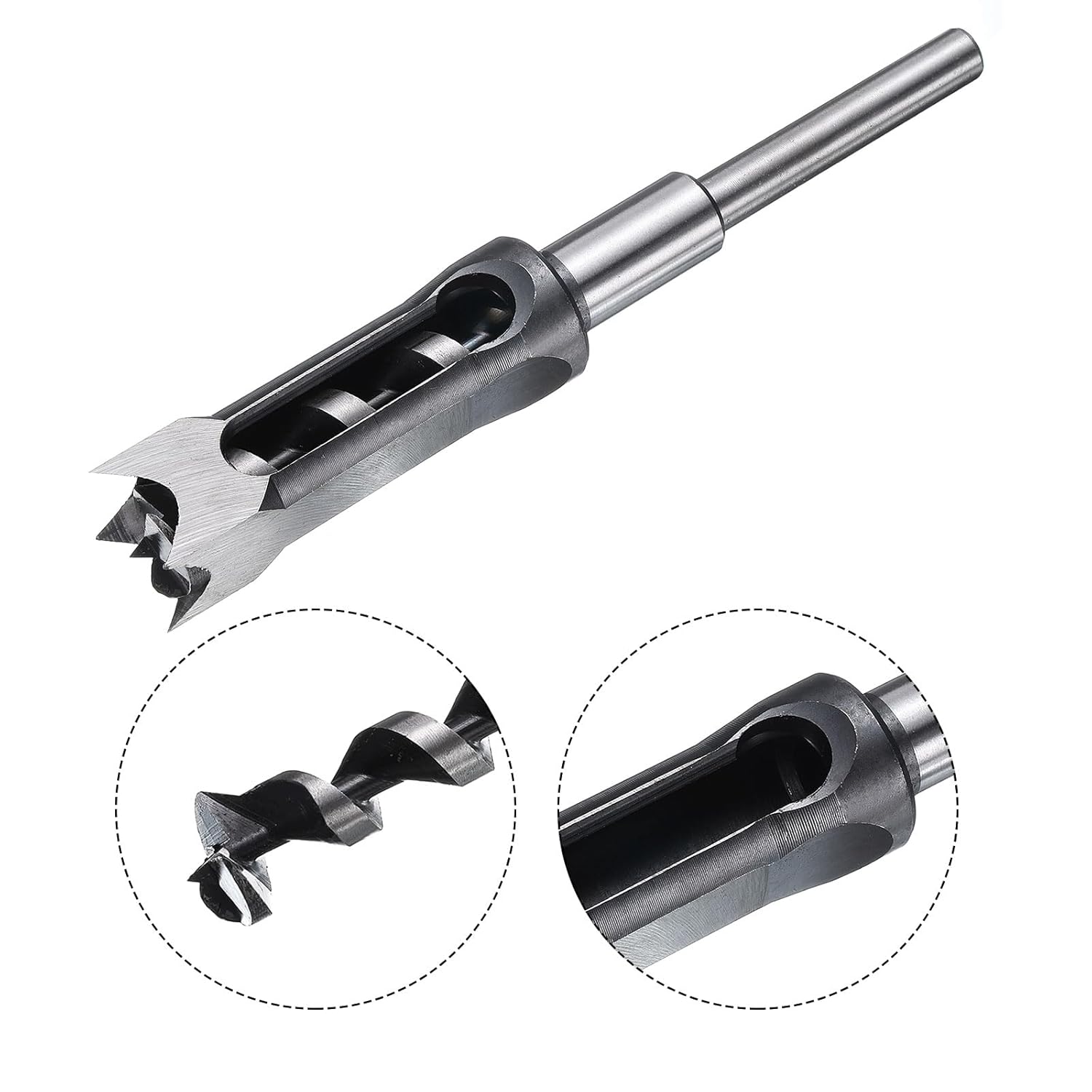 Quarkzman 2 Pz Punta Trapano Foro Quadrato 25mm - immagine 5