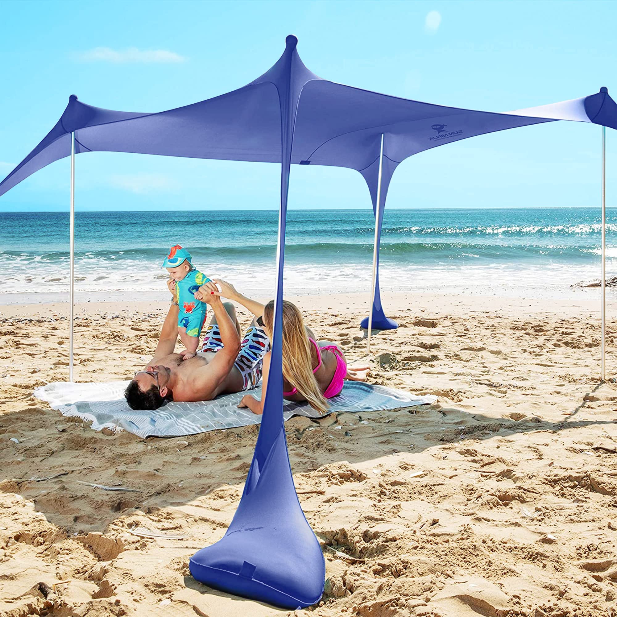 Sun Ninja Tenda da Spiaggia Portatile - Parasole Pop Up