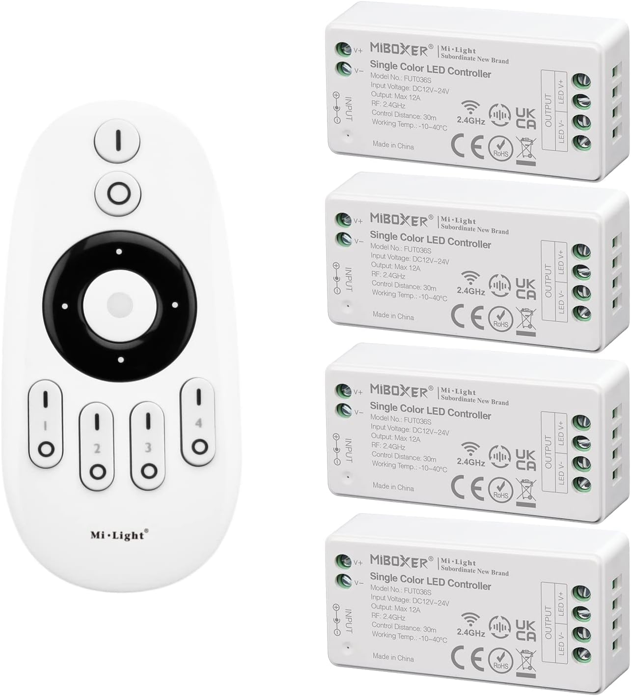 Lighteu® Kit Telecomando Miboxer 4 Controller Dimmer