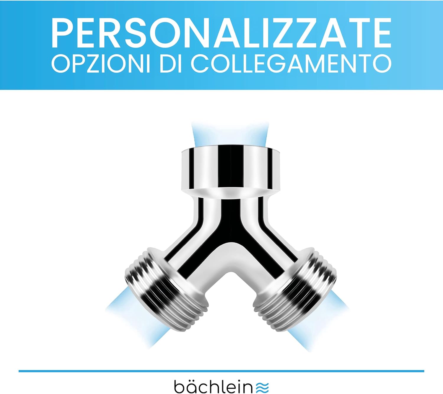 Bächlein Distributore a Y in Ottone 2 Vie - immagine 2