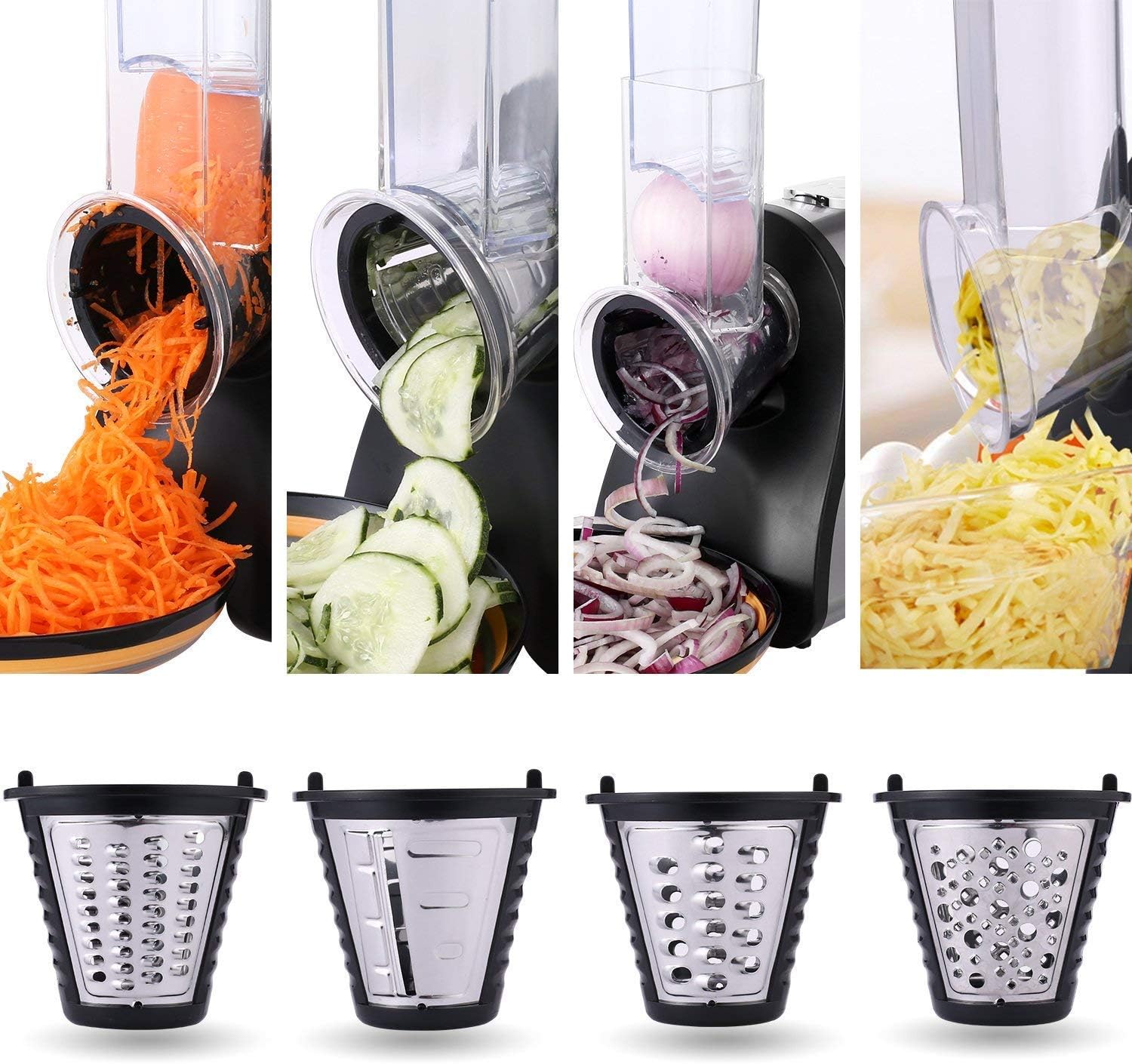 Coocheer Grattugia Affettaverdure Elettrica 150W - immagine 2