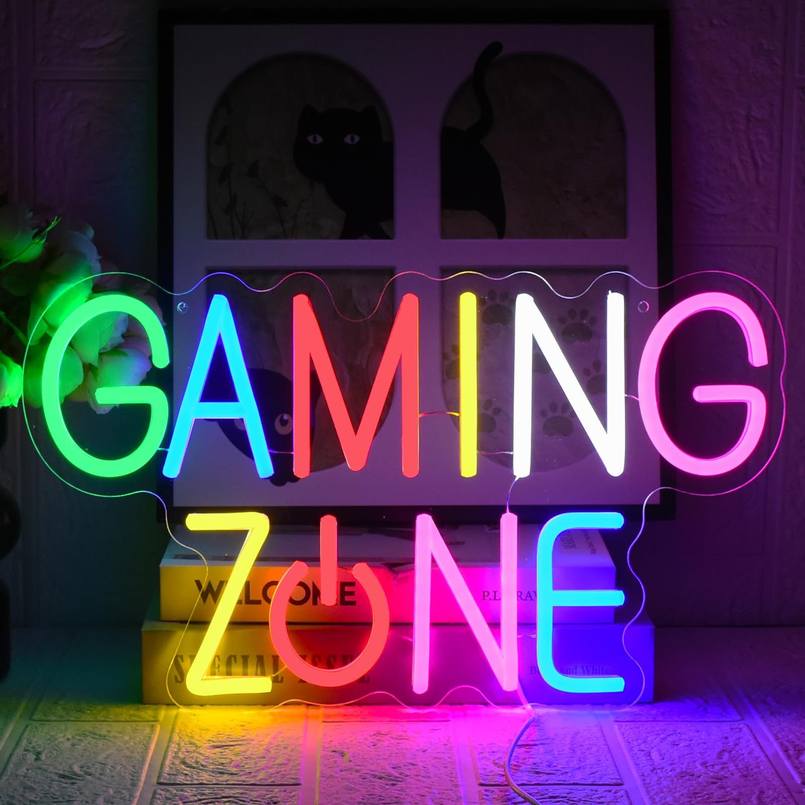 Gaming Zone - Insegna al Neon LED Dimmerabile