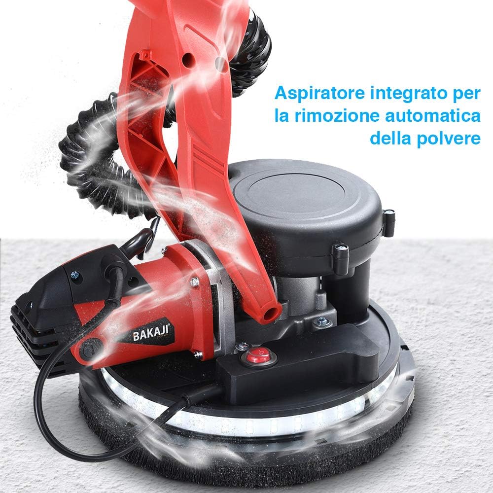 Bakaji Levigatrice Muro Soffitto Pieghevole con LED - immagine 6