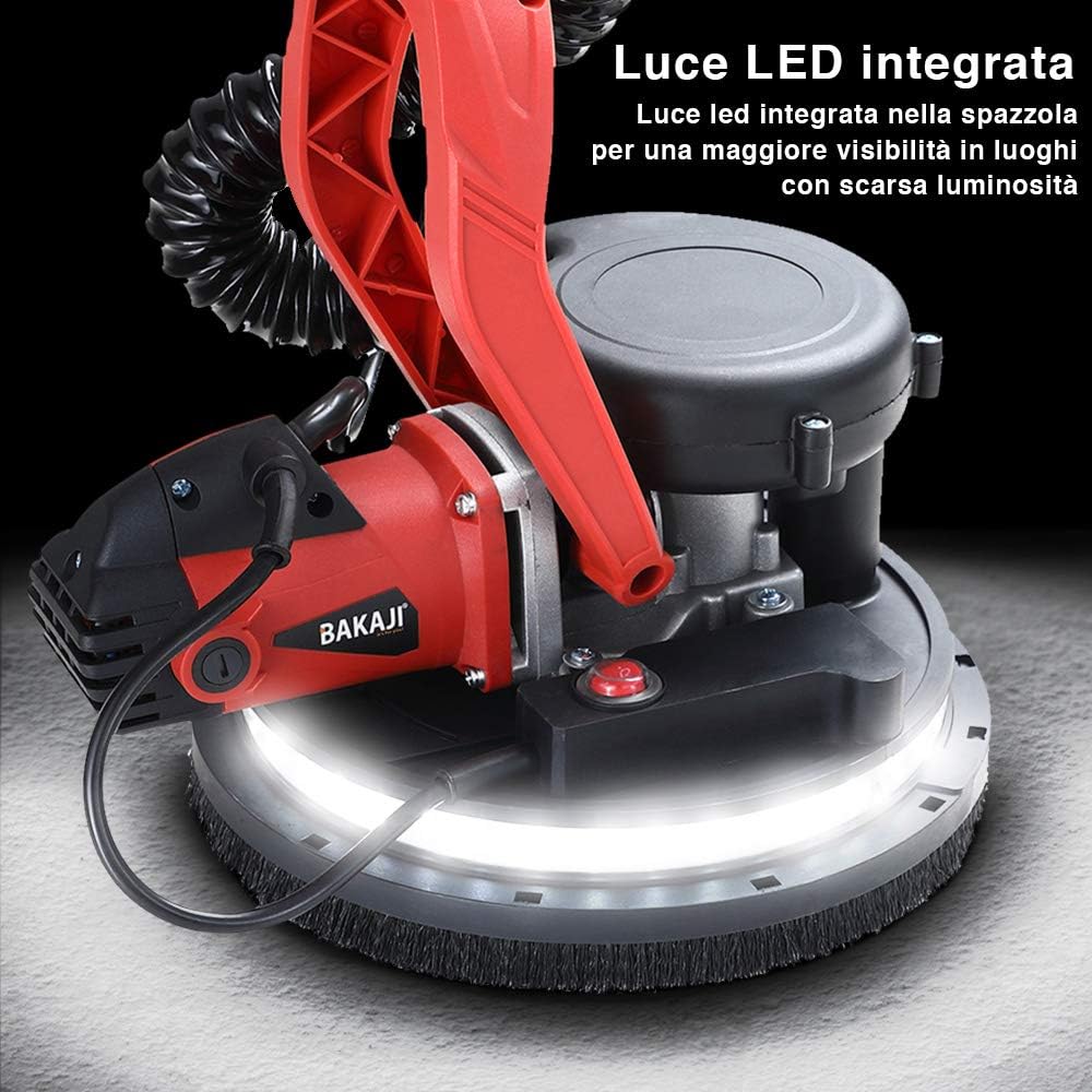 Bakaji Levigatrice Muro Soffitto Pieghevole con LED - immagine 8
