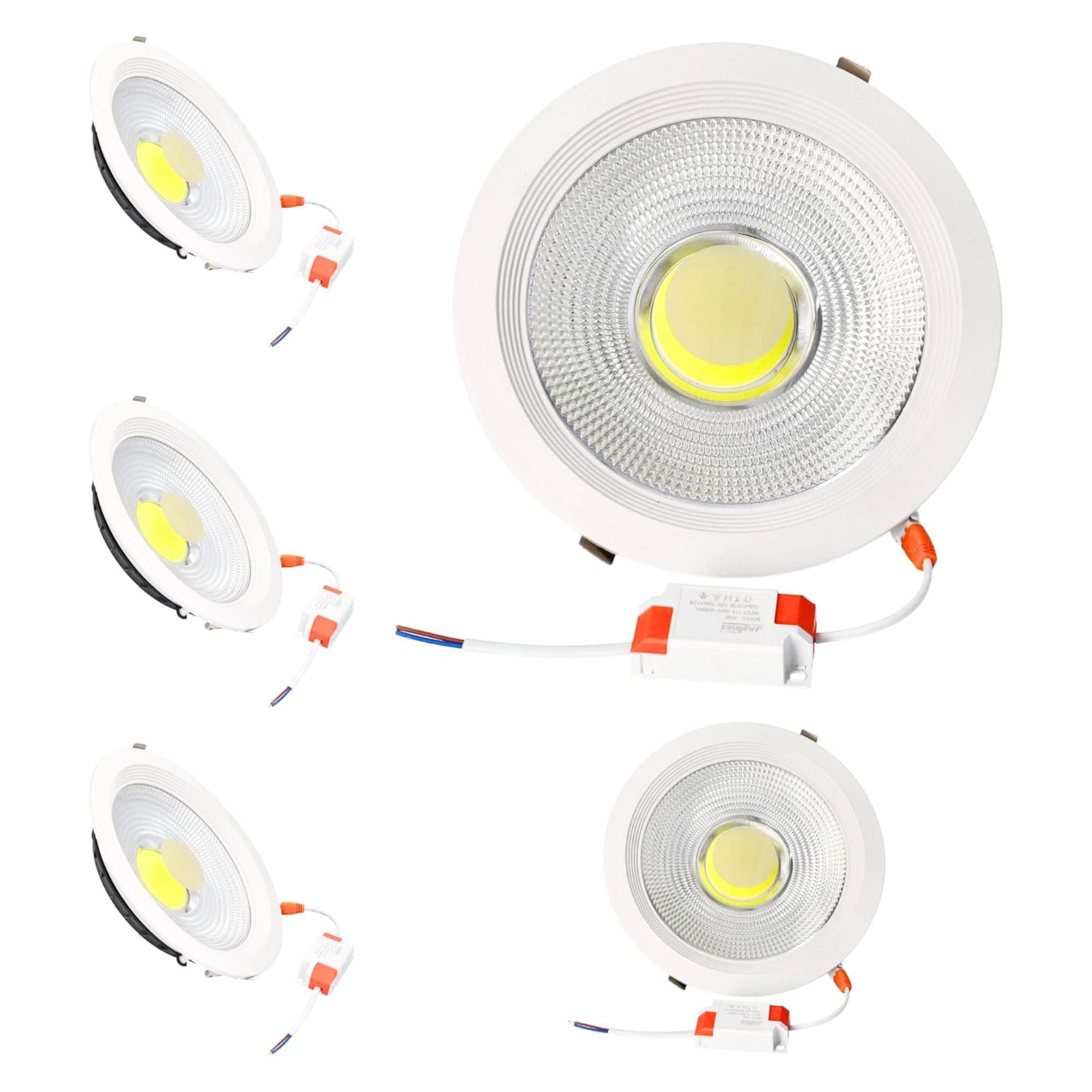 Jandei - Faretto da soffitto COB LED 30W, 2700lm (5u)