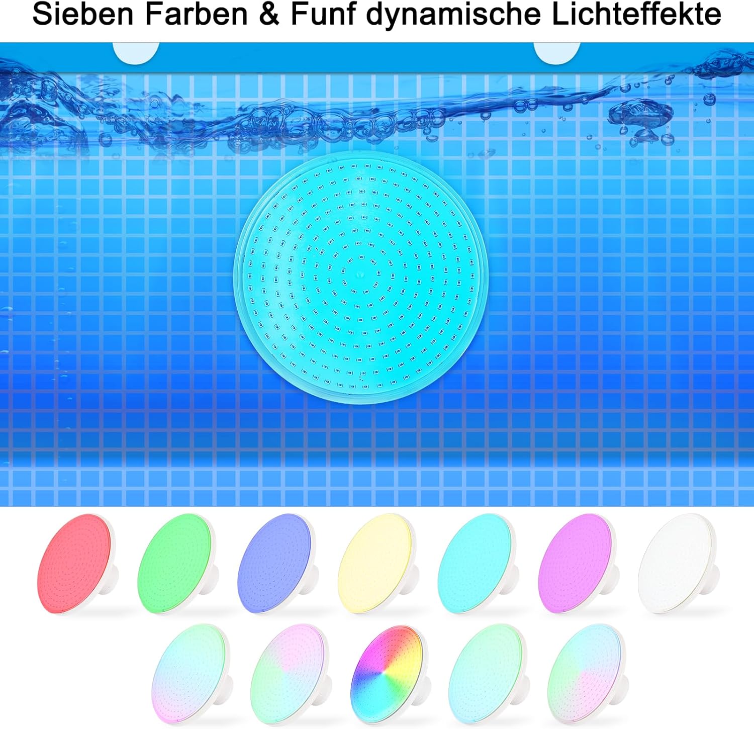 Illuminazione LED per Piscina 12V 24W IP68 - immagine 3