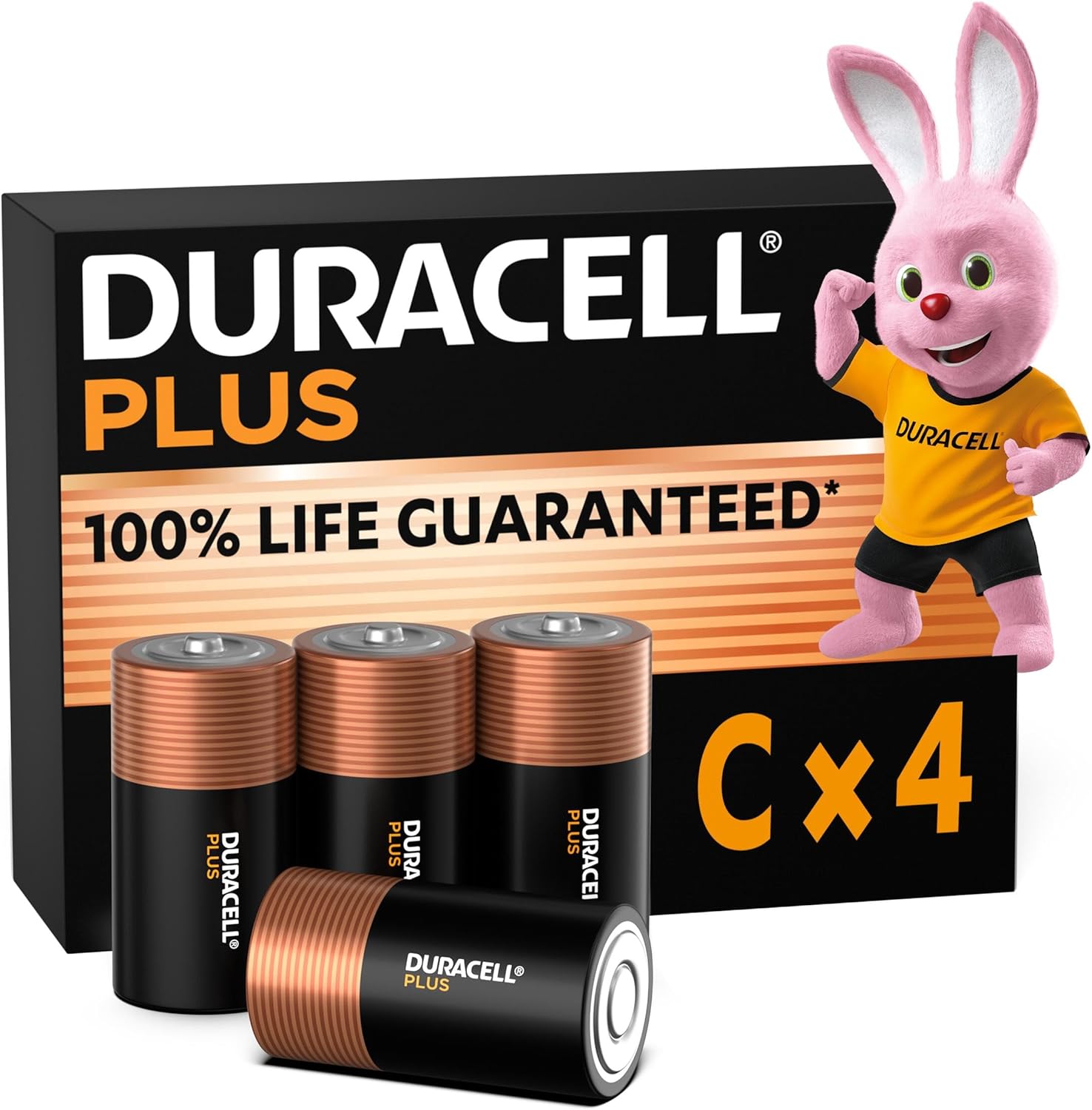 Duracell Batterie Plus C (4 pezzi) Alcaline 1.5V - immagine 1