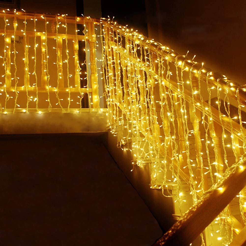 Moveonstep Luci Natale 300 LED 33M, Bianco Caldo