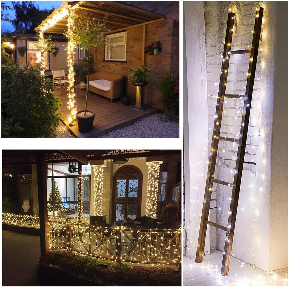 Moveonstep Luci Natale 300 LED 33M, Bianco Caldo - immagine 3