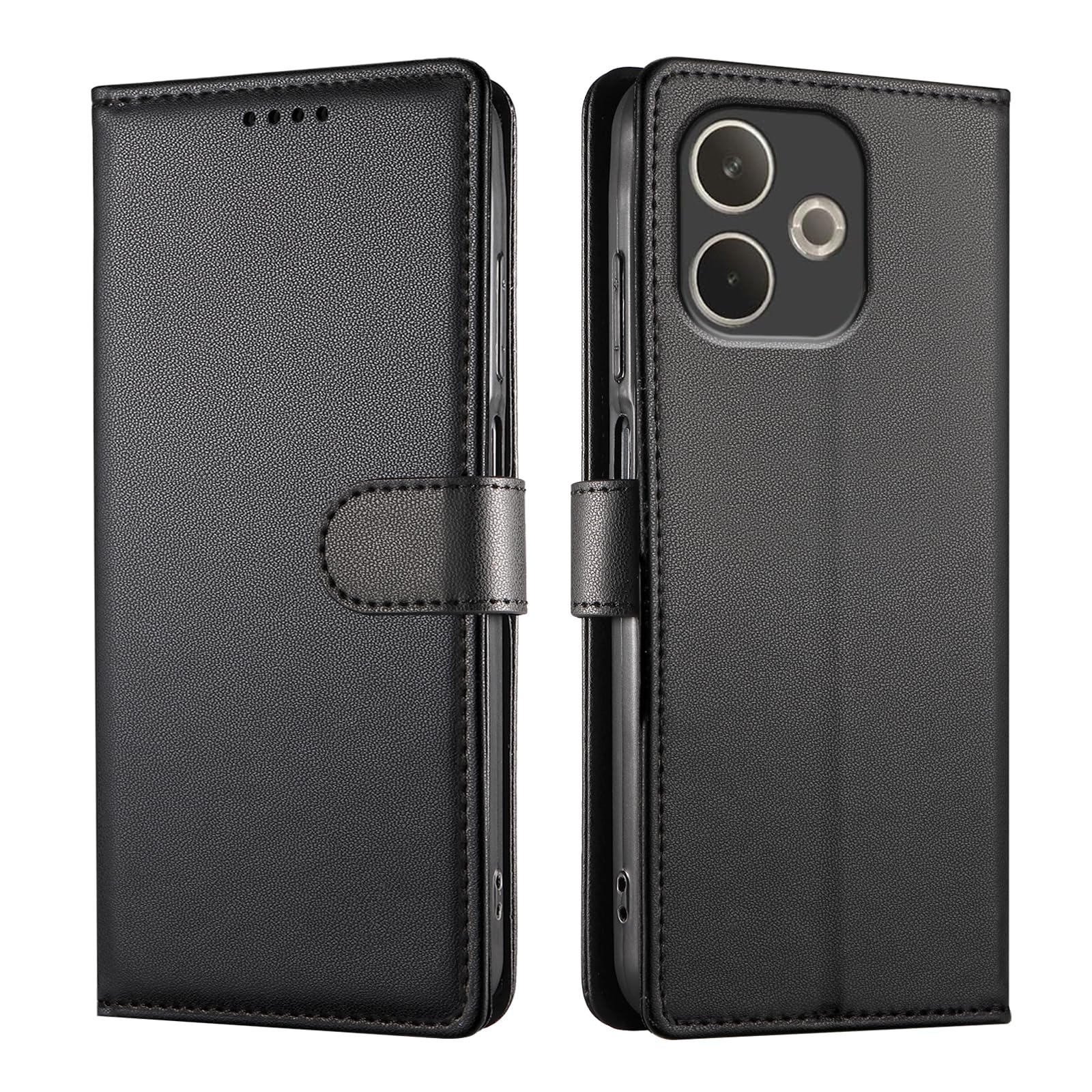 Cover per OPPO A5 Pro (5G/4G) a Libro in Pelle PU, Nero