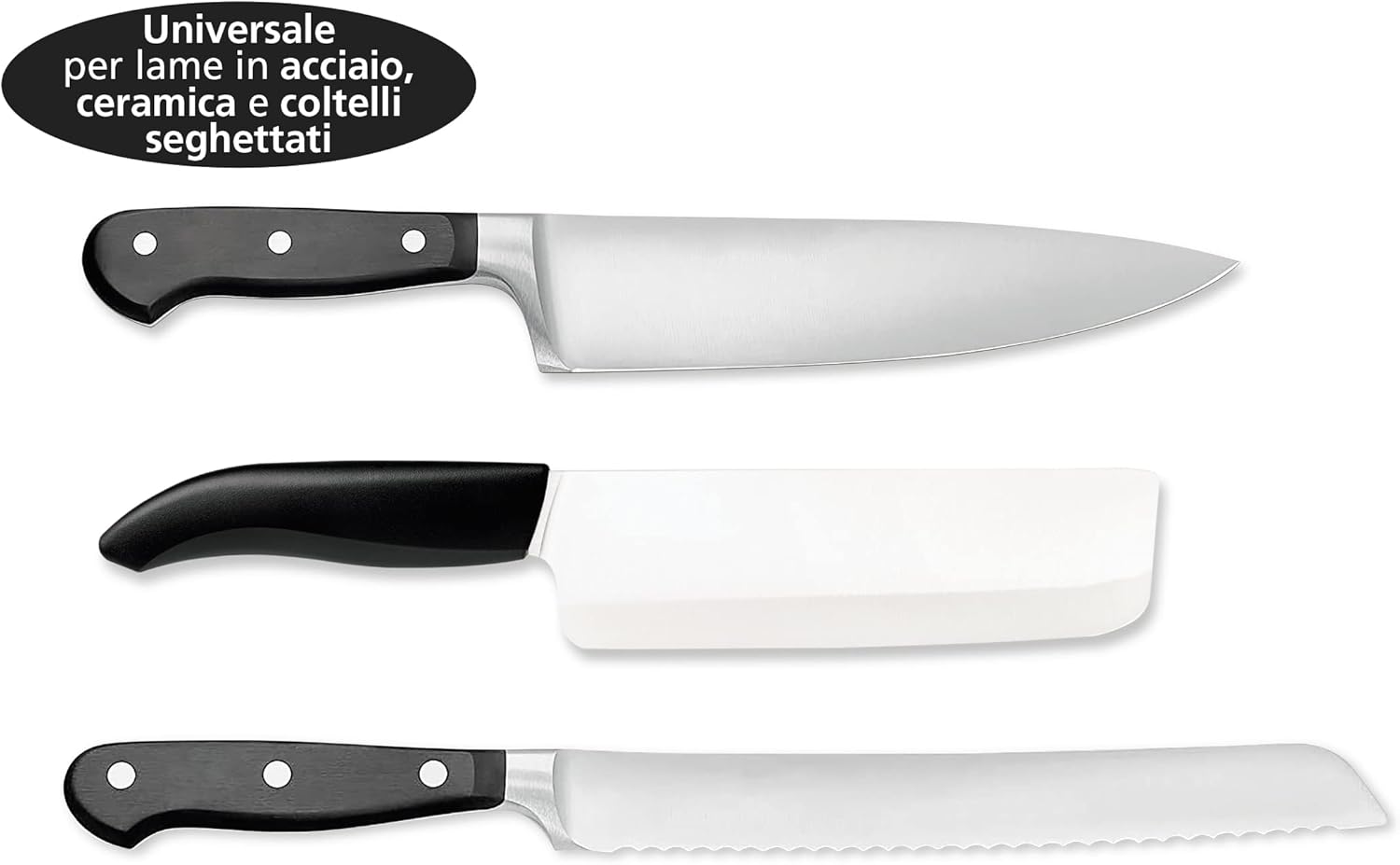 Macom Affilacoltelli Elettrico Professionale Just Kitchen 827 Prosharp - immagine 3