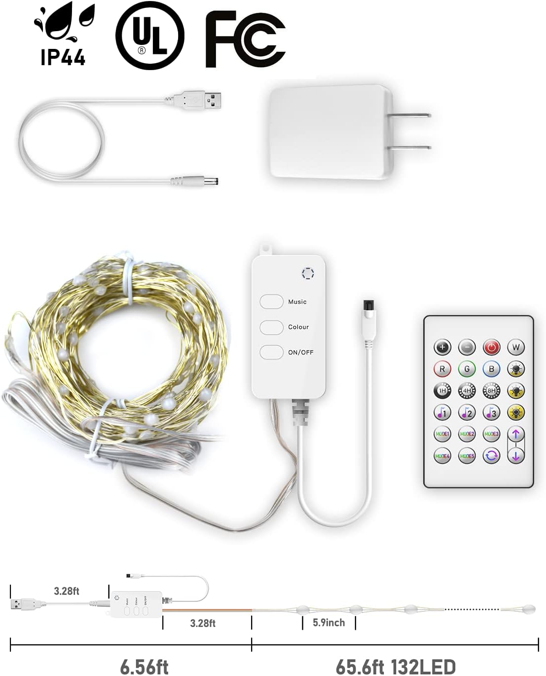 Popotan Smart Stringa Luci Fatate LED WiFi 20M 132LED - immagine 6