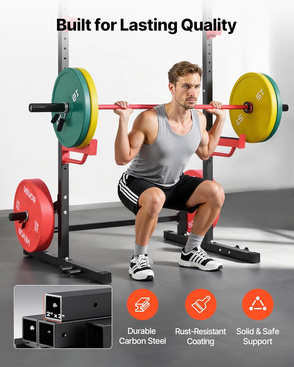 Vevor Power Tower Dip Station Multifunzionale 453kg - immagine 6