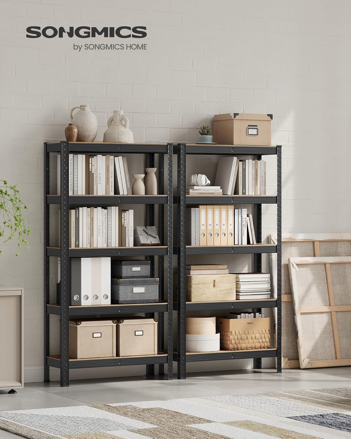 Songmics Set 2 Scaffalature 30x75x150cm - immagine 4