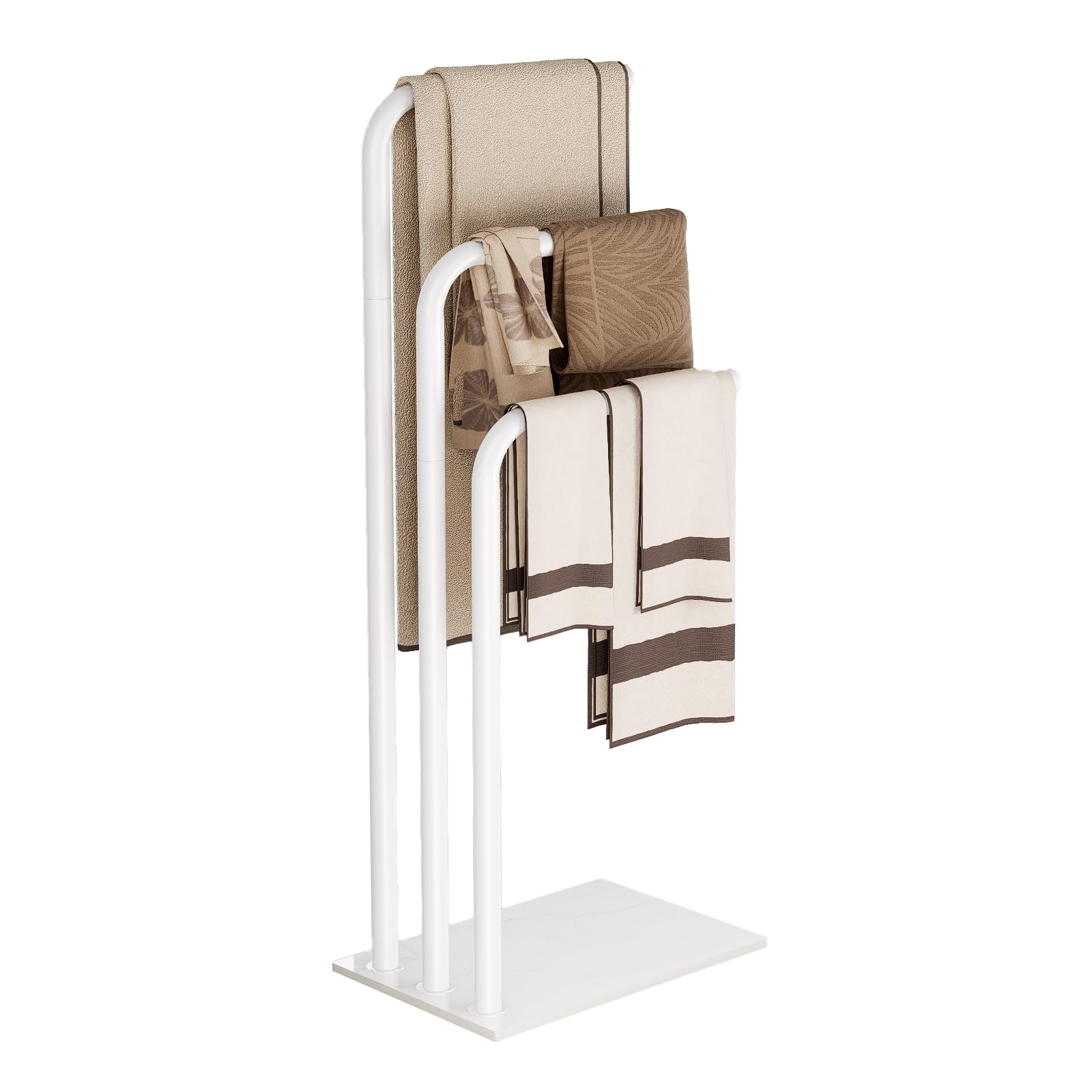 Yawinhe Portasciugamani in Piedi 3 Barre, Nero