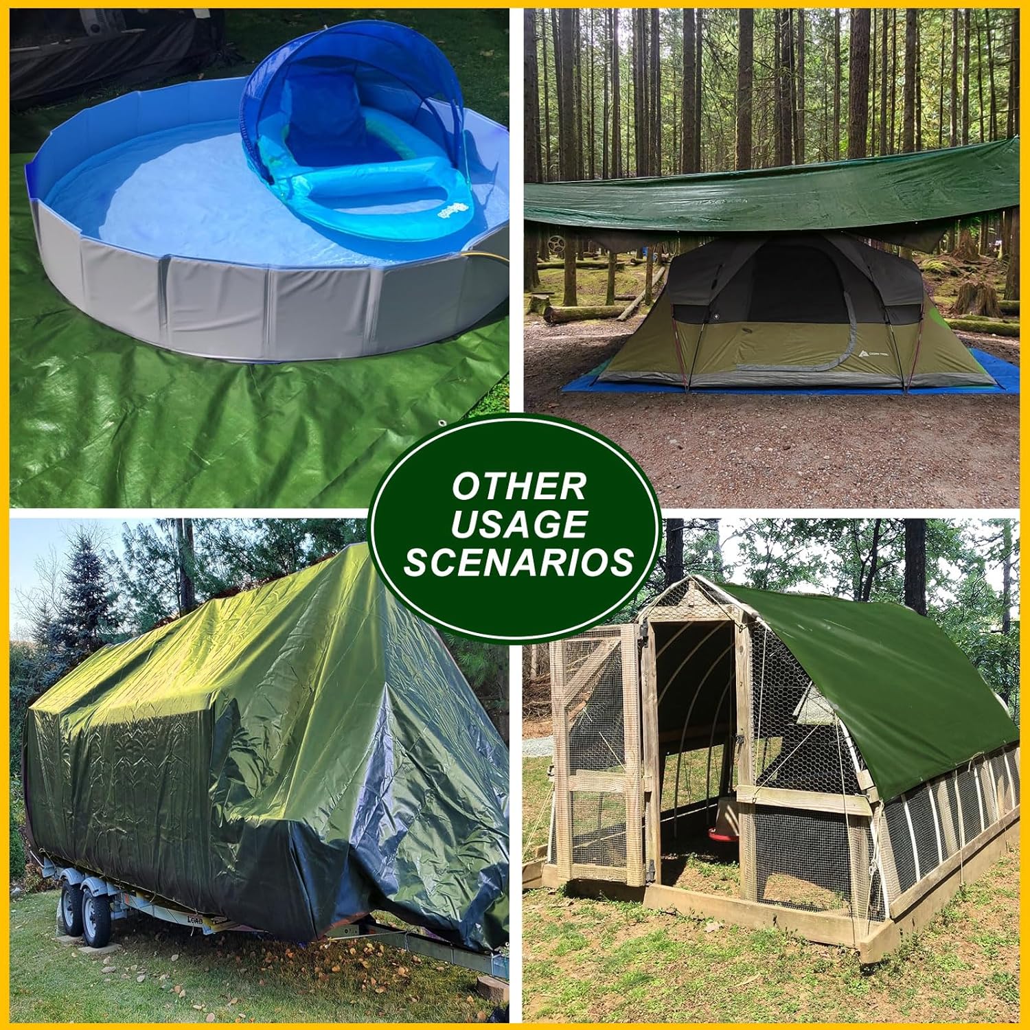 Telo Impermeabile Esterno Blu 1.5 x 2 m - 160 g/m² - immagine 5