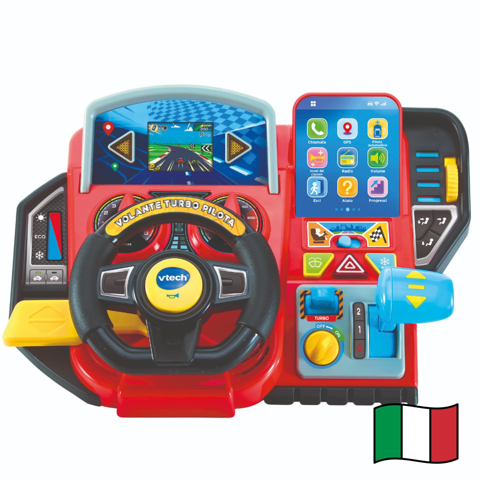 VTech Volante Turbo Pilota - Volante Interattivo Bambini