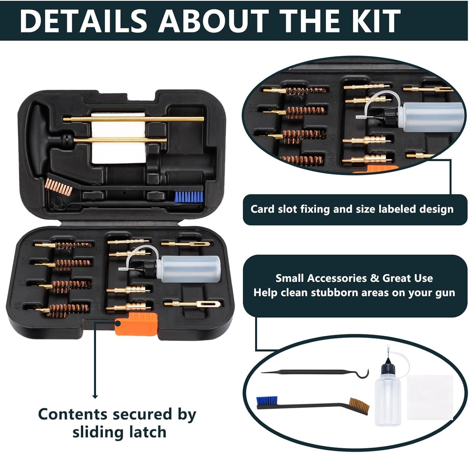 Boosteady Kit Pulizia Armi Elite per Pistole - immagine 4