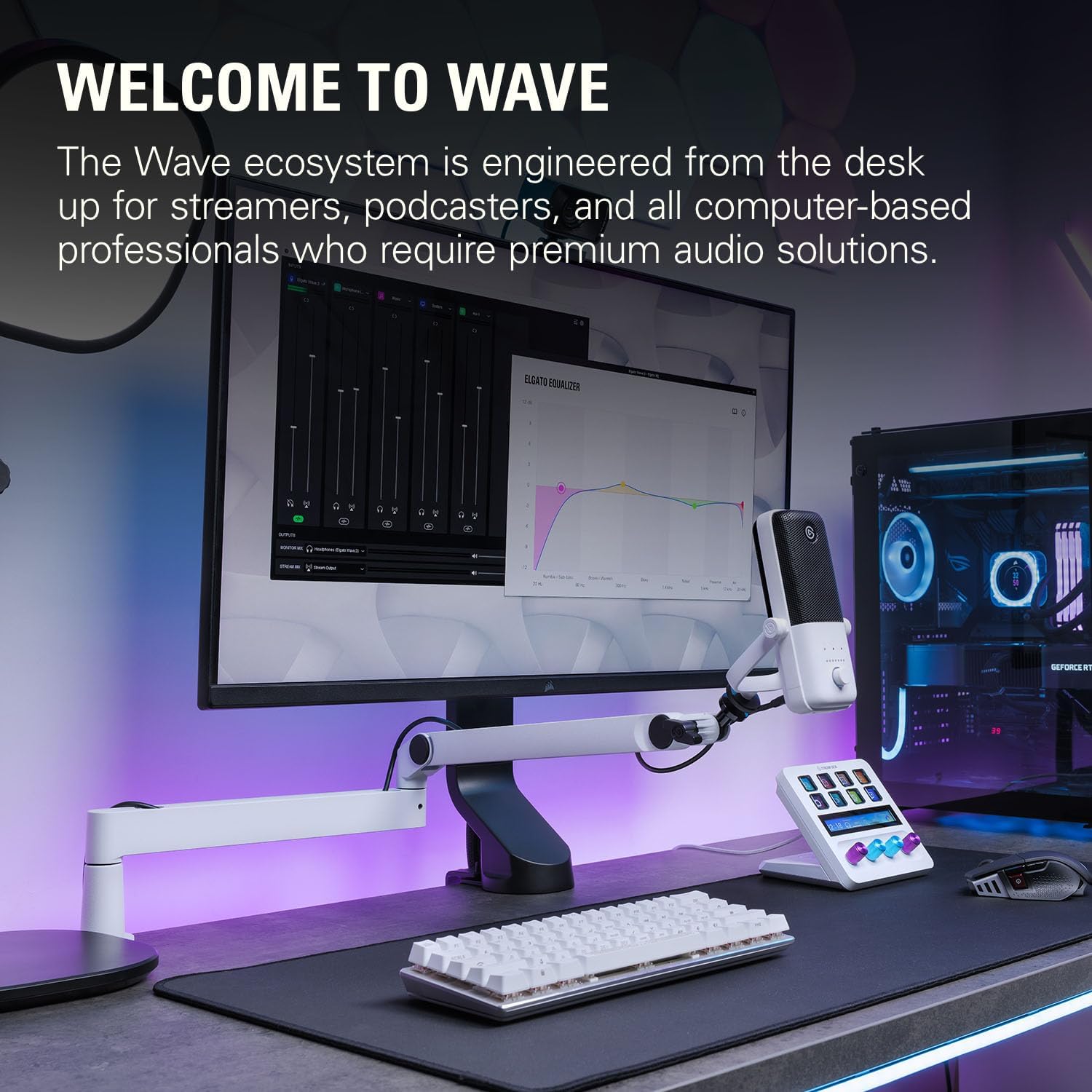 Elgato Wave Mic Arm LP White - Braccio snodabile - immagine 7