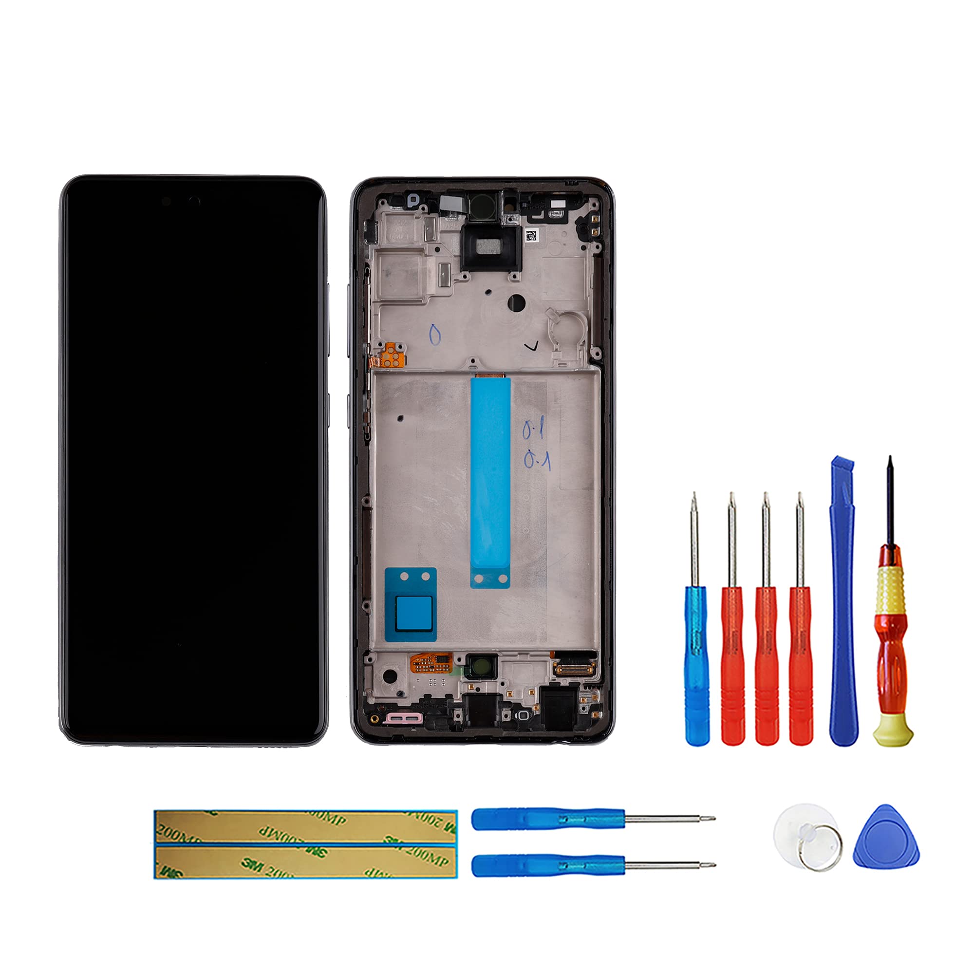 SWARK AM-OLED per Samsung Galaxy A52 4G/5G (Nero)