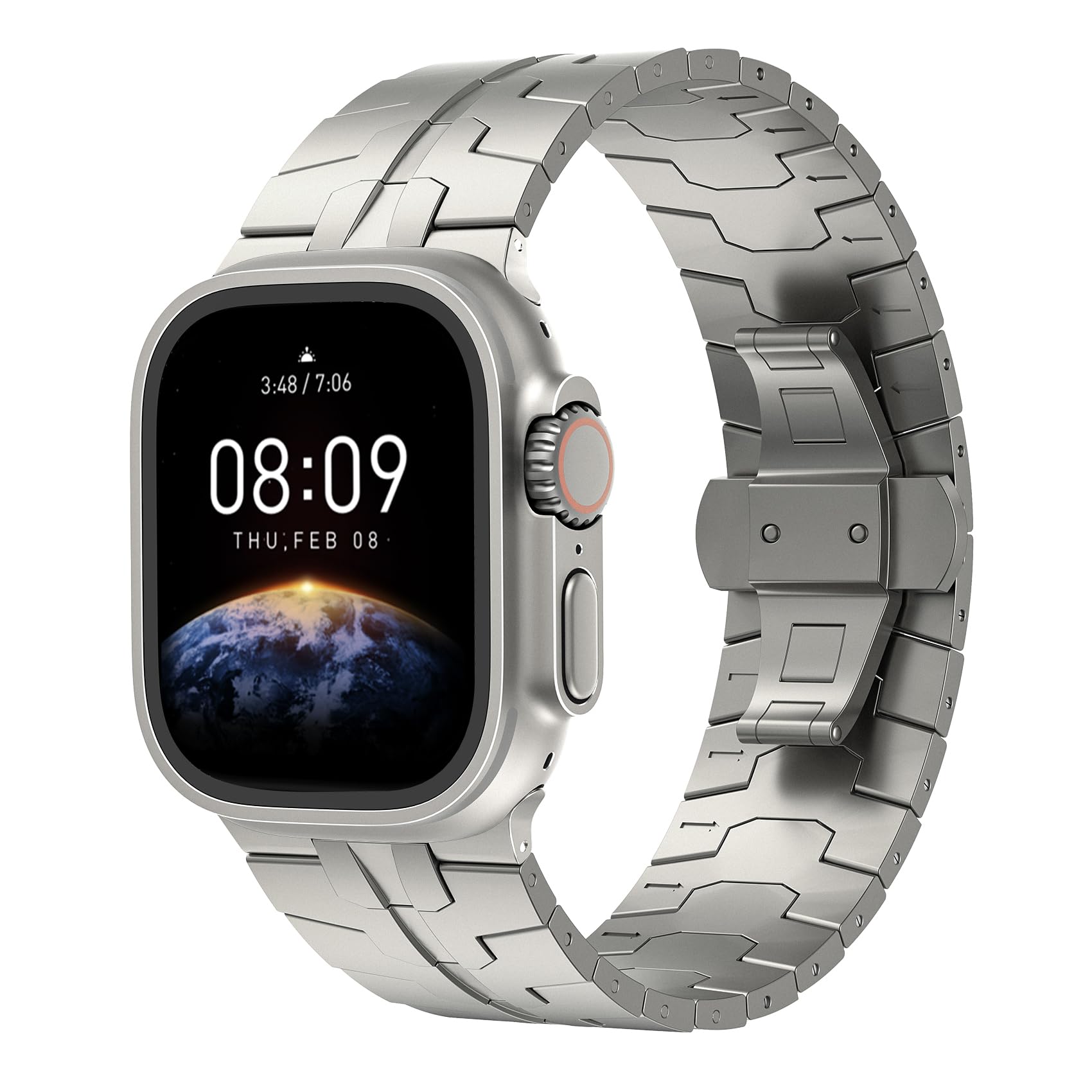 LULULOOK Cinturino in Titanio Grado 2 per Apple Watch Ultra 49mm