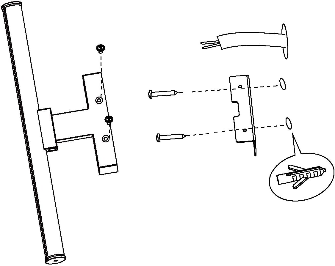 Eglo Vadumi Lampada da Parete in Plastica, 11 W, Cromata - immagine 4