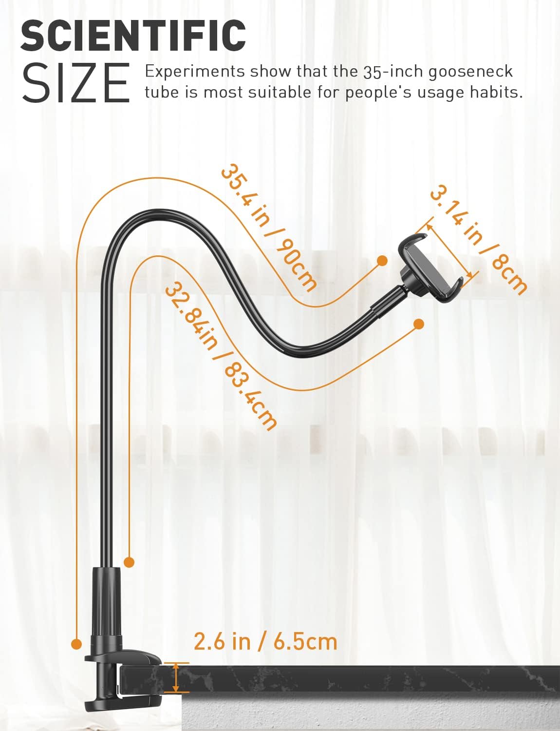 Tryone Porta Cellulare a Collo d'Oca 90cm - immagine 6