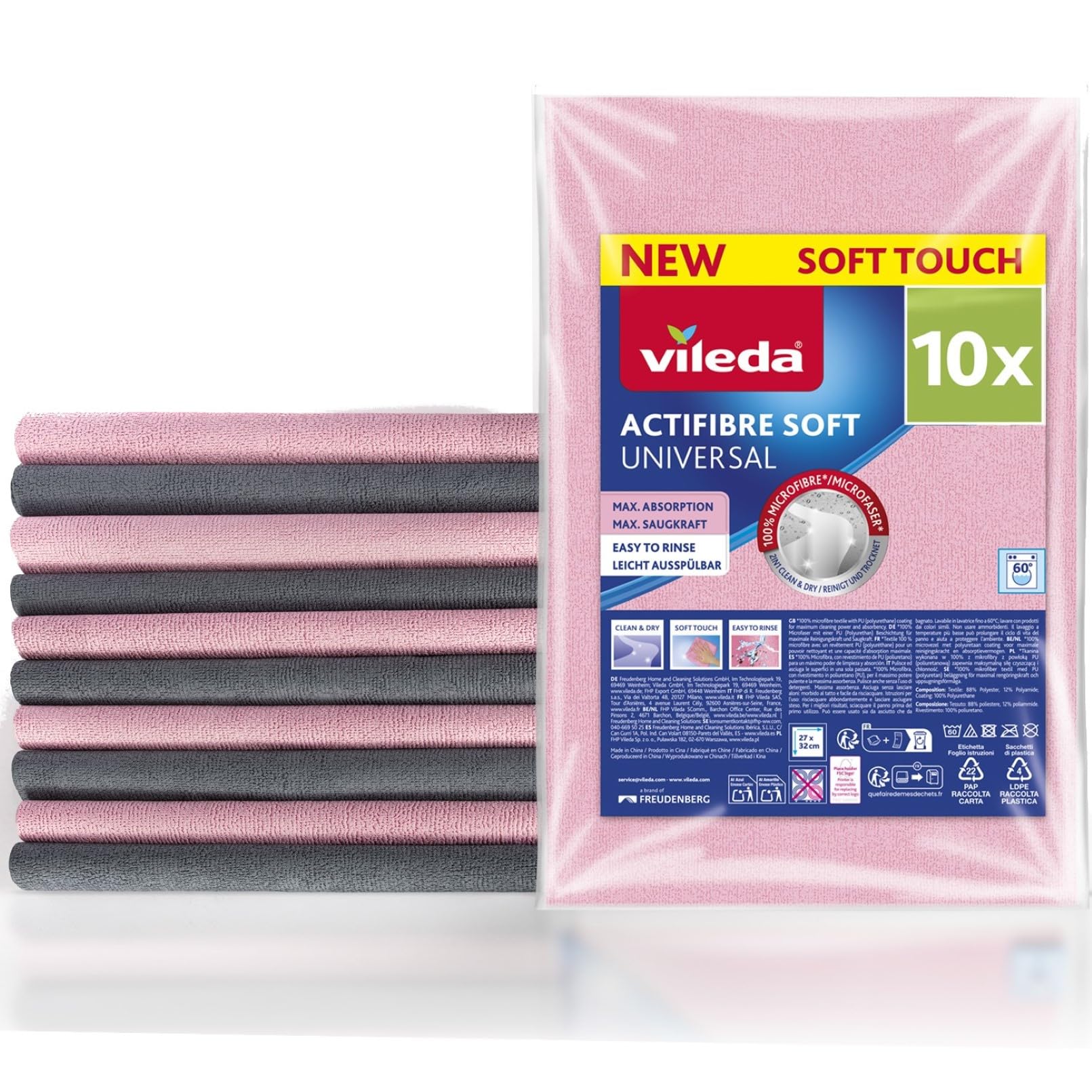 Vileda Actifibre Soft Multipack 10 Panni