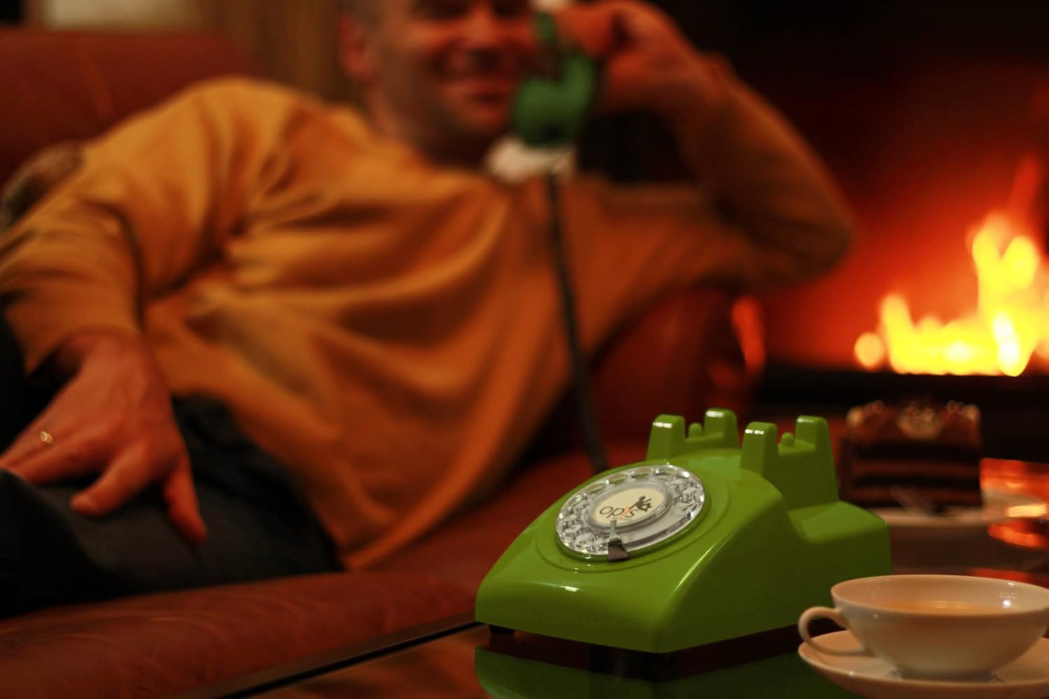 Opis 60s Cable - Telefono Fisso Vintage, Verde - immagine 2