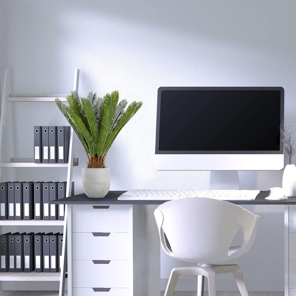 Hjh Office Pianta Artificiale Cycas Palm 70 cm, Verde - immagine 8