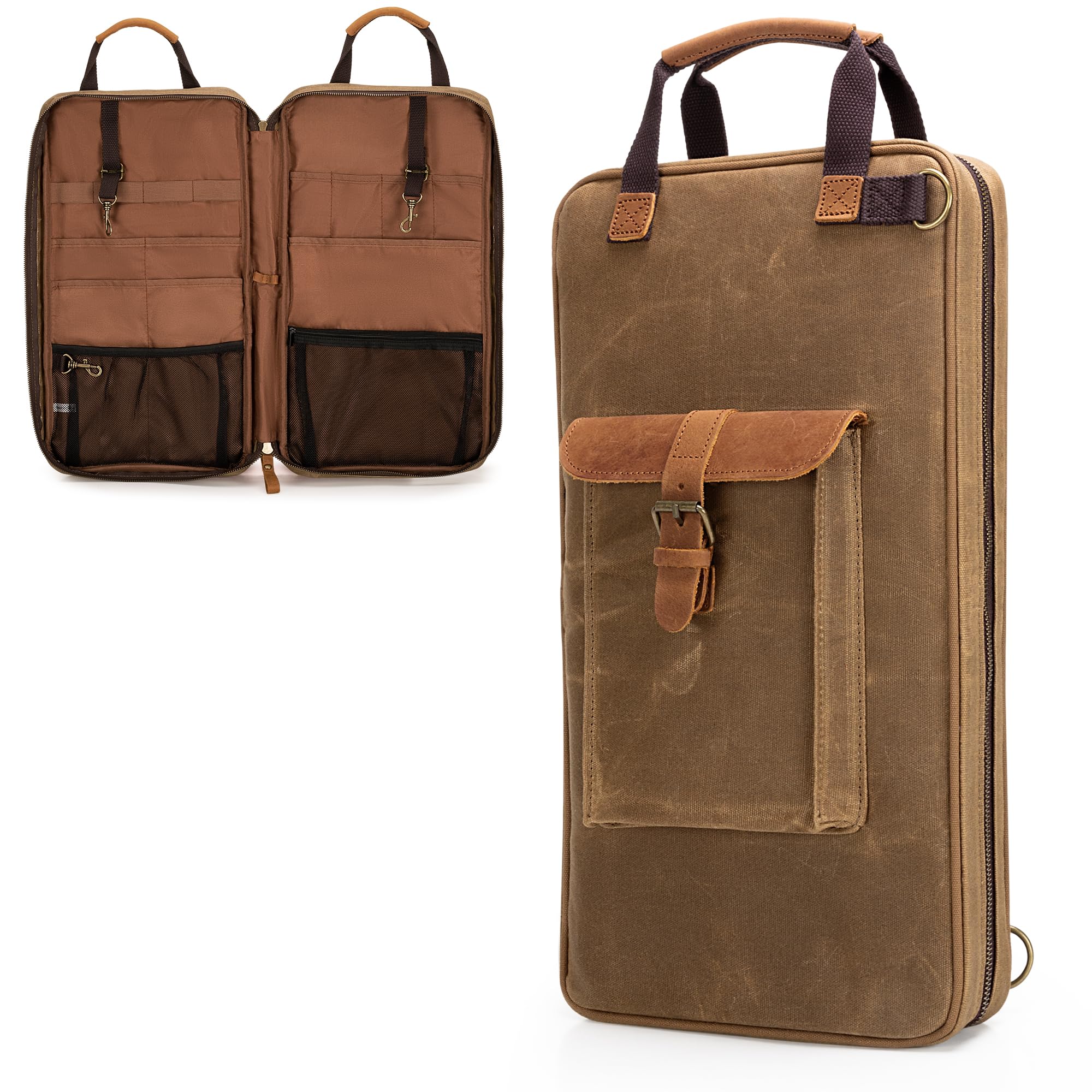 Damero Borsa Coltelli in Tela Cerata 13 Scomparti