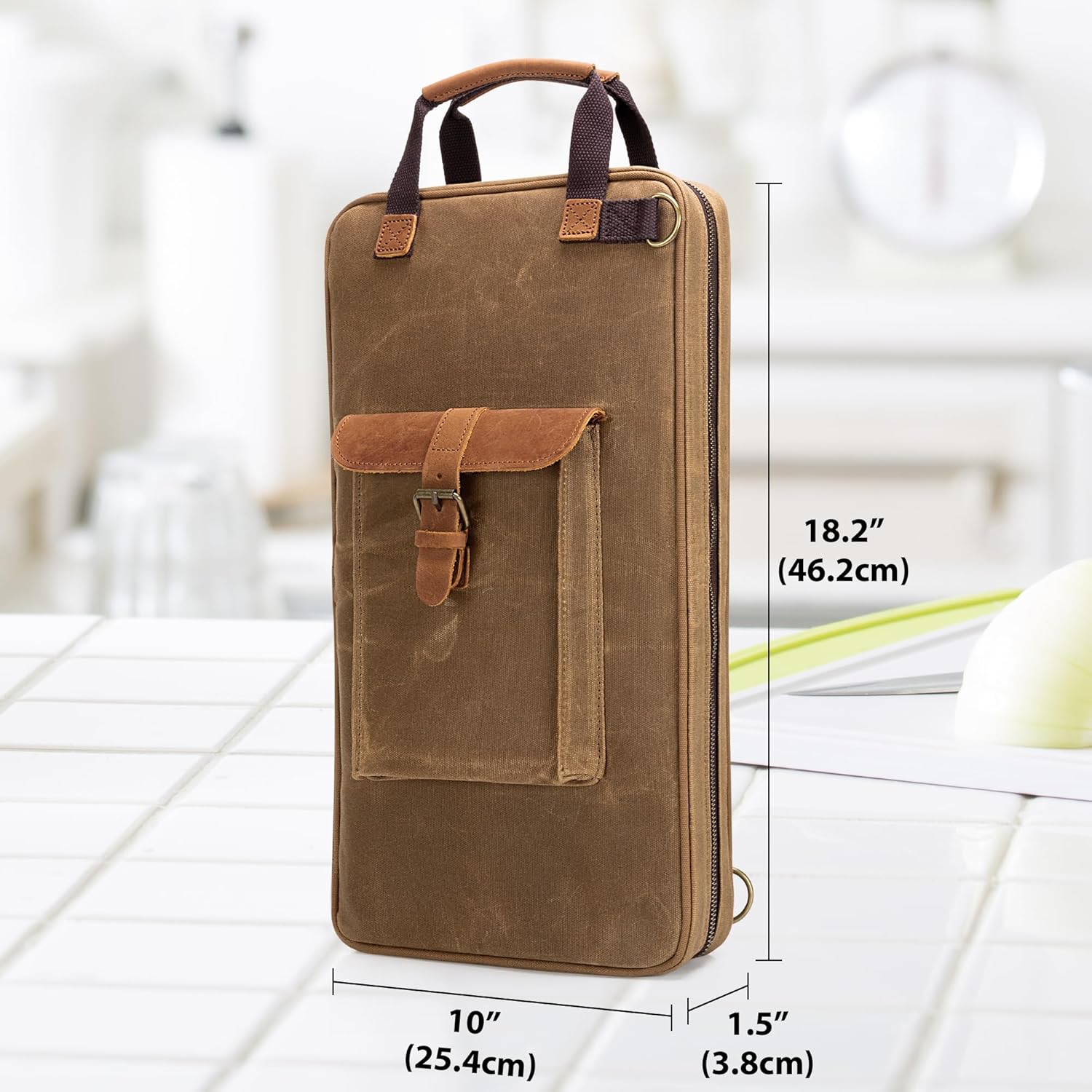 Damero Borsa Coltelli in Tela Cerata 13 Scomparti - immagine 5