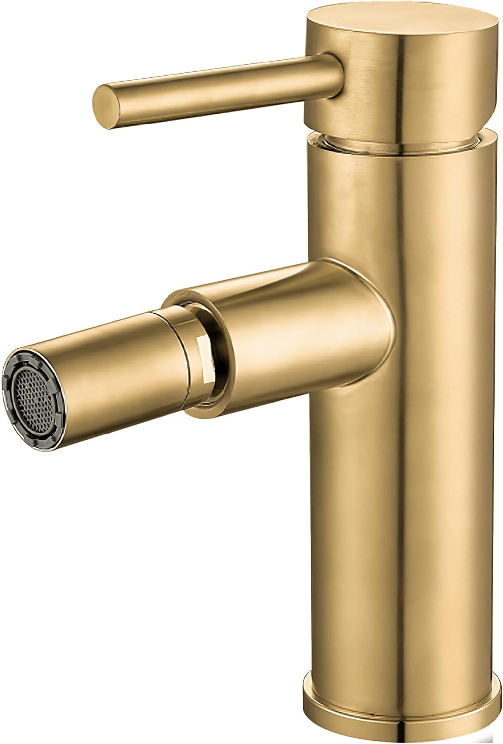 Valaz Rubinetto Bidet Dorato Spazzolato Curvo